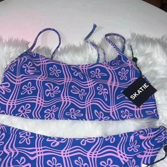 New Skatie Melly Bikini Hermosa Cherly Blue/Pink Size XL - Picture 3 of 4